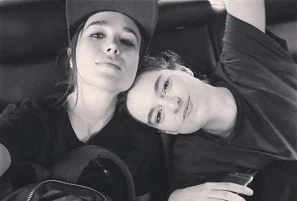 Ellen Page with her wife, Emma Portner